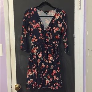Navy Wrap Dress